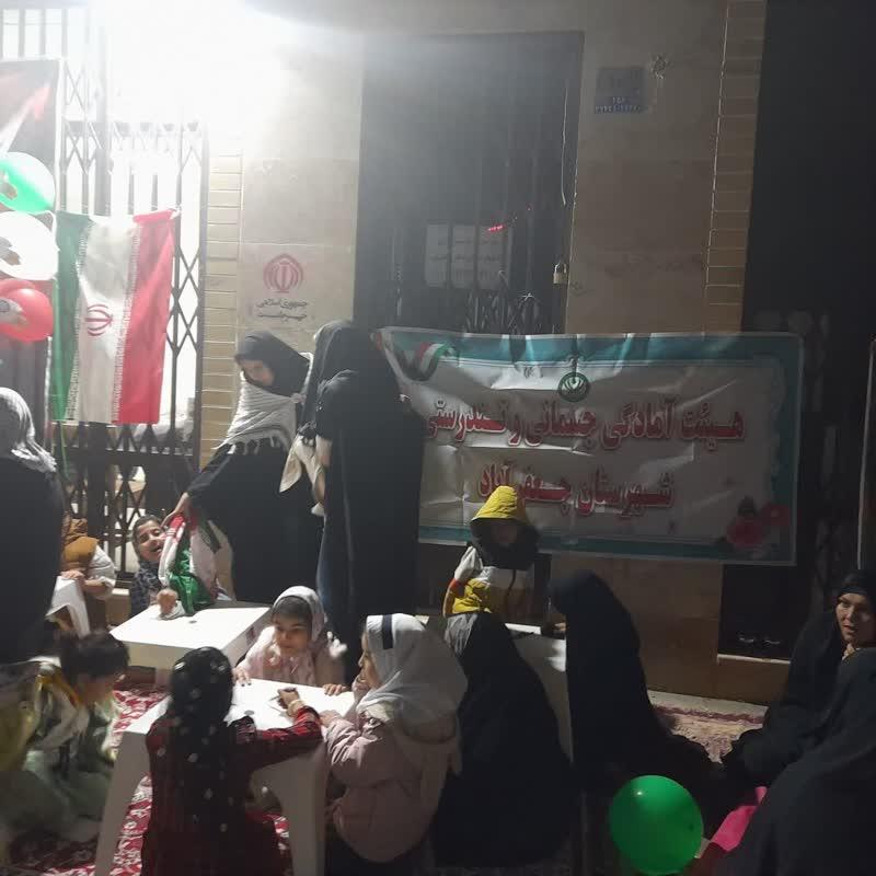 مشارکت هیئت آمادگی جسمانی شهرستان جعفریه در موکب اداره ورزش این شهرستا...